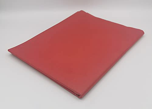 100 Coloured Tissue Paper / Gift Wrap / Wrapping Paper Sheets (20 x 30) by ODL Packaging (Red)