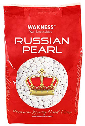 Waxness Polymer-Blend Premium Luxus Film-Hartwachsperlen Russian Pearl 1 kg/Luxury Hard Wax Beads Russian Pearl 1kg