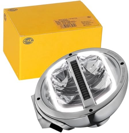 HELLA 1F8 016 560-021 LED-Spotlight - Luminator LED - 24/12V - Round - Reference number: 25 - Bolted - Clear diffusing lens - Lens Colour: Crystal clear - Cable: 800mm - left/right