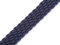 Gurtband geflochten, blau, für Taschengriffe 20 mm breit / 1 m/Meterware