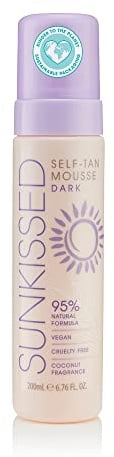 Sunkissed Mousse autobronzante foncée 95% naturelle 200 ml