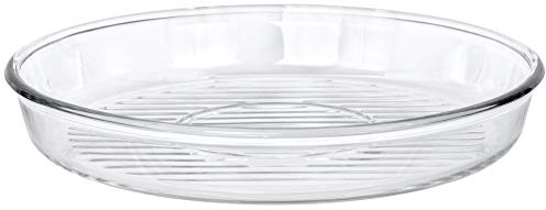 Red Co. Round Clear Glass Casserole Baking Dish Microwave Safe for Cake, Fish, Chicken, Potatoes - 12.5