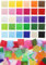 Cinvo Seidenpapier-Quadrate in Regenbogenfarben, für Kunst, Handwerk, DIY-Projekte, Scrunch-Kunst, Klassenzimmer-Aktivitäten und mehr, 2 x 5,1 cm, 30 verschiedene Farben, 3000 Stück