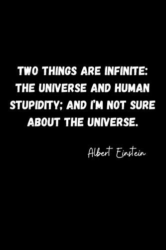 Motivational Inspirational Quotes Notebook - Albert Einstein: Journal • Tracker • Diary • Notepad • Planner • Birthday Reminder