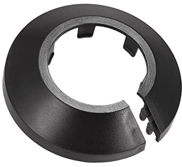 uxcell Rohrabdeckung, Dekoration, 32 mm, PP-Kunststoff, Heizkörper-Rosette, Wasserrohr-Abdeckung, schwarz, 10 Stück