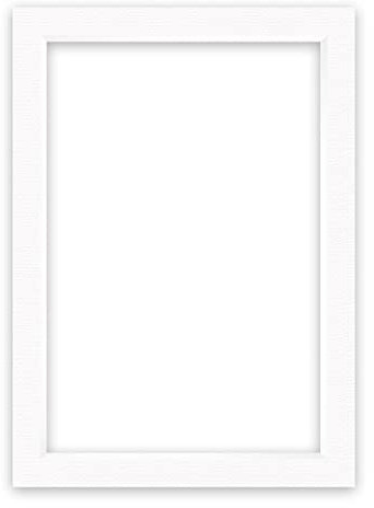 nielsen Conservation Passepartout Karton 1,5 mm | Außenformat 50x70 cm für Bildformat 40x60 cm | Polarweiß (hellweiß) | strukturierte Oberfläche