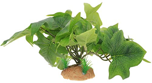 POPETPOP Künstliche Reptil Terrarium Pflanze Leopard Gecko Tank Pflanze Lebensraum Versteck Pflanzen Terrarium Dekorationen für Terrarium Aquarium Zubehör