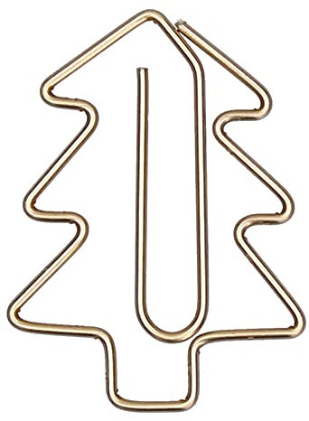 Weihnachtsbaum-Büroklammern,einzigartige lustige Roségold-Weihnachtsbaum-Büroklammern mit Baum-Geschenk-Stern-Hirsch-Form, exklusive Weihnachts-Set-Klammern für Büro-Schule-Hochzeitsdekoration