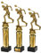 eberin · Squash Pokal · Squash Herren · Squash-Spieler auf Goldsäule/Marmor schwarz · Auszeichnung · Pokal · in 3 Größen erhältlich · mit oder ohne Gravur · (Größe: 25cm)