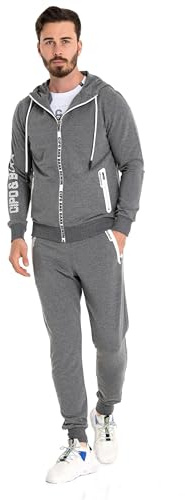 Cipo & Baxx Herren Jogginganzug Series – Zweiteiliges Set aus Kapuzenjacke und Jogginghose mit sportlichem Design und hohem für Alltag und Freizeit