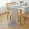AOKSUNOVA Tischläufer Chiffon Tischläufer Hochzeit Grau Tischläufer Tüll 300 x 70cm