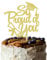 So Proud of You Kuchenaufsatz, Gold Glitter 2023 Abschluss Kuchen Pick für 2023 High School/College/Senior Graduation Party Glitzer Dekorationen