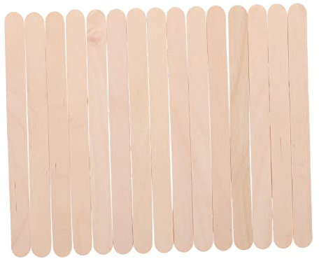 COHEALI 100st Rührstab Eisstock-malerei Holzstäbchen Zum Basteln Große Eisstiele Stöcke Behandeln Eisstiele Aus Basteln Mit Eisstielen Joghurt-sticks Hölzern Epoxid Eis Am Stiel