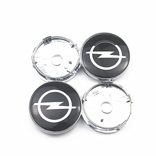 4 Stück Wheel Hub Caps Radzierdeckel Mittellochdeckel Ersatzteil,für Opel Astra H G J Insignia Mokka Zafira Corsa Vectra 60mm Wasserdicht Staubdicht Verschleißfest und Langlebig,A