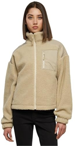 Urban Classics Ladies Sherpa Mix Jacket Giacca, Wetsand, 5X-Large Donna