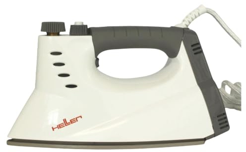 Heller Euro Professional EP 101 Edelstahlsohle Dampfbügeleisen 800 Watt/max 5,5 bar/210ml grau/weiss