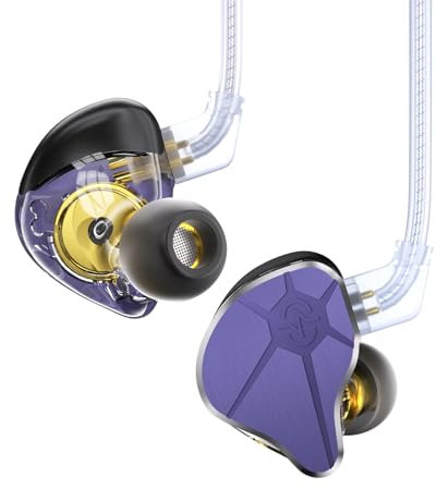 EZ EAR Monitor intrauditivo CCZ BC04 Auriculares HiFi DD&BA Controlador dinámico Detalles ricos Auriculares intraurales con cable IEM Deep Bass con cable desmontable de 2 pines para teléfono, PC,
