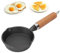 Cocoarm Mini Sartén de 10 cm de Hierro Fundido Con Mango para Huevos, Panqueques, Tortillas y Camping