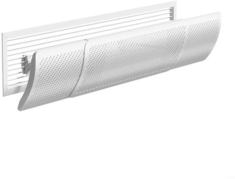 Deflector de aire acondicionado, deflector de ventilación para CA central, registro de techo, rango de tamaño ajustable, deflector de ventilación para redireccionamiento de aire frío (M-Basic sin