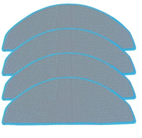 WIIYENA Wischtücher Ersatz für Roomba/für Combo/für Essential/für Vac/für Essential Y0140 Y0110 Y0112 Q0120, Mikrofasertuch Pad Zubehör (4 Stück)
