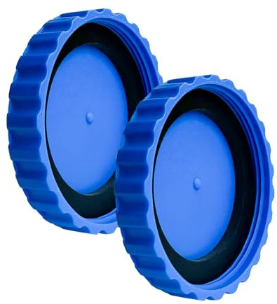 2pcs Winterverschluss Set für Pools,frostsicher & dicht,Winterstopfen für Anschlüsse mit passenden Dichtungen(blau)