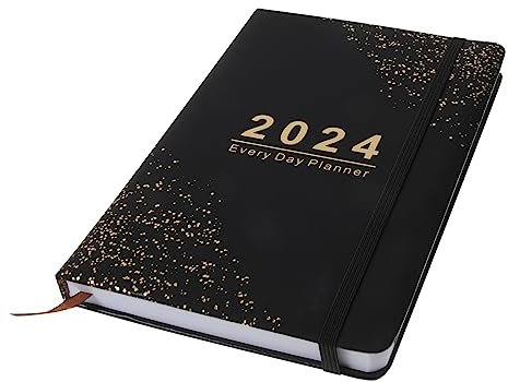 JEWEDECO Notizbuch für Planung Wochenplaner mit Terminkalender für Schüler und Bürobedarf Kompaktes Design