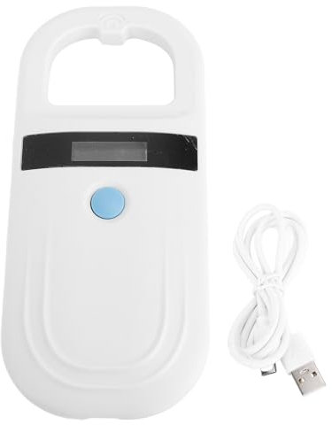Animal Tag Scanner USB C und BT -Übertragung, 15 cm Lesentfernung (White)