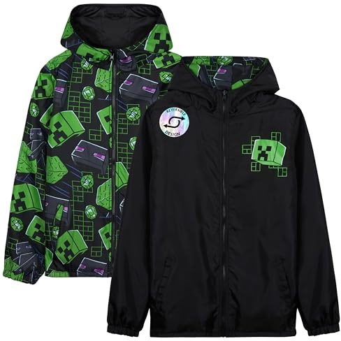 Get Trend Fortnite | Minecraft | Pokemon Veste Imperméable Garçon et Ado, Manteau de Pluie Enfant Déperlante Légère, Idee Cadeau