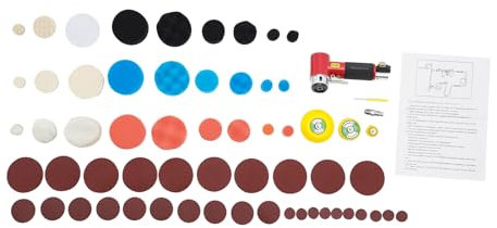 Pneumatische Poliermaschine, ERnonde Exzenter-Poliermaschine mit 1Zoll 2Zoll 3Zoll von Tabletts, Exzenter Schleifer für Oberfläche von Edelstahl, Metall und Automobilen verwendet werden