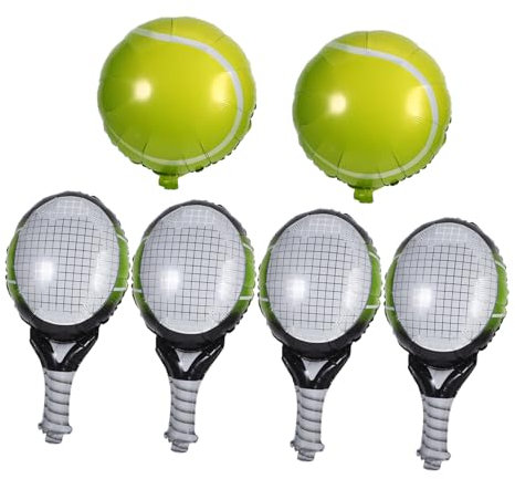 NOLITOY 1Satz Tennis Ballon Teilig Aufblasbare und Dekoration für Geburtstagsfeiern Innen und Außeneinsatz Pastellfarben Einfach Aufzuhängen
