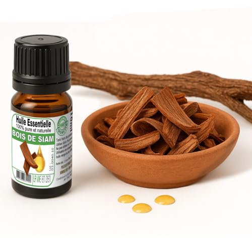 La vie en zen - Huile essentielle BOIS DE SIAM 10 ml 100% pure et naturelle - Marque Francaise, Qualité premium