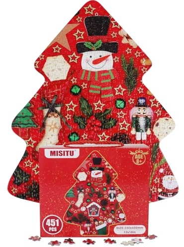 Christmas Jigsaw Puzzle for Adults Christmas Tree Jigsaw Gift for Children, 451 Pieces