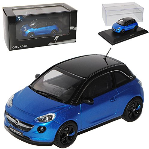 alles-meine.de GmbH Opel Adam 3 Türer Blau mit Schwarz Ab 2012 1/43 Kyosho i-Scale Modell Auto mit individiuellem Wunschkennzeichen