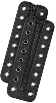 TMTGTS PU Leder Boot Zipper Einsatz 2stk reißverschlusseinsätze Stiefel einschnüren reißverschluss für Boot Schnürstiefel Winterstiefel Turnschuhe Feuerwehrstiefel Jagdstiefel Sportschuhe