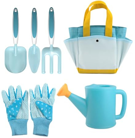Jeu d'Outils de Jardin pour Enfant - 6 Pièces Pelles Ludiques et Éducatives | Kit de Jardinage Enfant,pour La Culture De Fleurs Et Légumes en Serre, Le Jeu De Rôle Et La Plantation en Extérieur