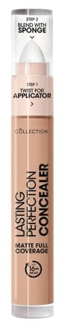 Collection Cosmetics Lasting Perfection Concealer- 3.5ml- Porcelain | 16-Hour Wear- Long-Lasting Concealer- Award Winning- Buildable Coverage