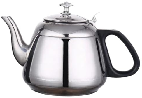 Bosiyrggrl en Acier Inoxydable 1,2L/1,5L/2L, Théière pour Pots à Ébullition, Café, Induction, Maison, Camping 1,2L.