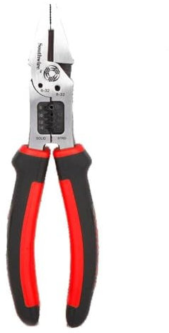 Southwire MPSCP - Alicates de corte lateral multiherramienta 6 en 1, multifuncionales, ideales para pelar cables sólidos de 8-14 AWG y alambre trenzado 10-16