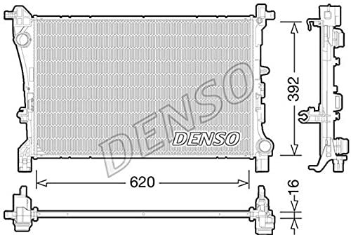 DENSO Radiatore motore Grupo Rafredamento Radiatore Rafredamento Motore Larghezza della rete 392mm Lunghezza della rete 620mm Profondità della rete 16mm DRM09166