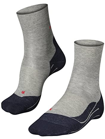 FALKE Men's RU4 Running Socks Medium Cushioning Anti-Blister Mid-Calf