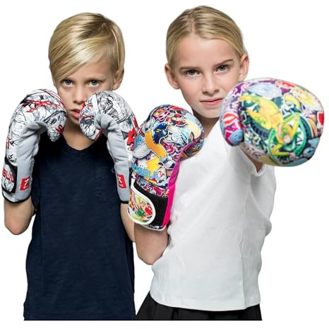 Sanabul Sticker Bomb Kids Boxing Gloves Children & Youth Boxing MMA and Kickboxing Gloves - Fury Fist, 4 OZ