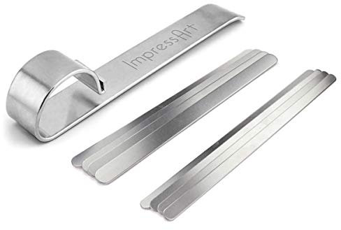 ImpressArt - Kit de barre de cintrage de bracelet, outil pour plier des bracelets vierges en métal, manchettes, bracelets pour estampage et gravure sur métal, kit de barre de pliage de bracelet,