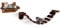 COSTWAY Wall Mounted Cat Shelf and Ladder, Wooden Cats Bridge Perch Platform with Detachable Mat, Kitten Activity Center Furry Climbing Steps
