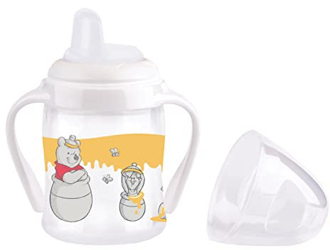 Tigex Tasse d’apprentissage | +6 mois | Anti-fuite | Poignées amovibles | 150 ml | Disney Winnie l’Ourson