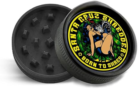 Santa Cruz Shredder Built to Shred Grinder for Herbs Knurled Top for Stronger Grip 2-Piece Medium 2.2