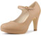Allegra K Women's Platform Chunky Heel Sandals Pumps Nude 5.5 UK/Label Size 8 US