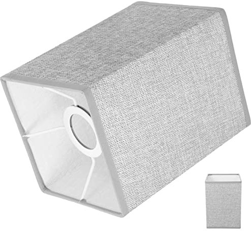BESPORTBLE Abat-Jour en Abat-Jour De Table Rectangulaire Ampoule Cage Garde Pendentif Luminaire Abat-Jour De Bureau Lampadaire Couverture pour La Maison Clair