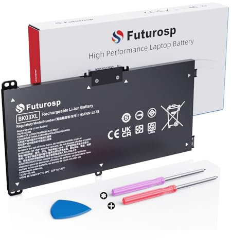 BK03XL Batterie pour HP Pavilion X360 14-BA 14M-BA Série 14-BA253CL 14M-BA114DX 14M-BA011DX 14-BA1XX 14-BA2XX 14-BA153CL 14-BA125CL 14M-BA013DX 14-BA1755CL NR 14M BA1XX 14M-BA0XX 916811-855 HSTNN-LB7S