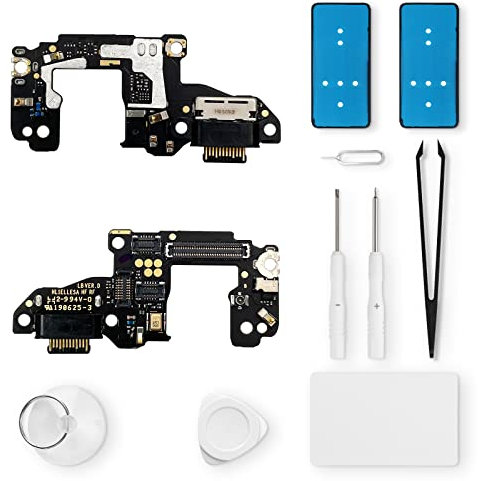 Eonpam ladebuchse ersatz für Huawei P30 Charging Port USB Ladeanschluss Mikrofon Kopfhörerbuchse mit Reparaturset