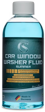 Car Sense Scheibenwischwasserkonzentrat Sommer [500ml] - bis zu 50L Wischwasser - Hochwirksam & ohne Schlieren, Wischwasser Auto Sommer, Scheibenreiniger Konzentrat